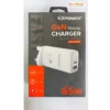 EXPOWER GAN TRAVEL CHARGER FULLY COMPATIBLE PD & QC 3.0 ADAPTOR - 65W (ACC105)