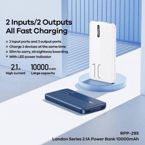 INFINITE RACER RPP-295 2.1A FAST CHARGING POWERBANK 10000MAH - BLUE