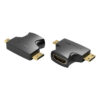 VENTION MINI HDMI/MICRO HDMI TO HDMI ADAPTER MALE TO FEMALE AGFB0