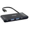 SSK TYPE C 4 PORT USB HUB BLACK SHU860