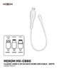 MOXOM MX-CB80 Classic Lines 0.3M 3A Data Cable White