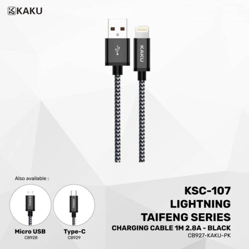 KAKU KSC-107 Lightning Taifeng Series Charging Cable 1M 2.8A